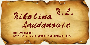 Nikolina Laudanović vizit kartica